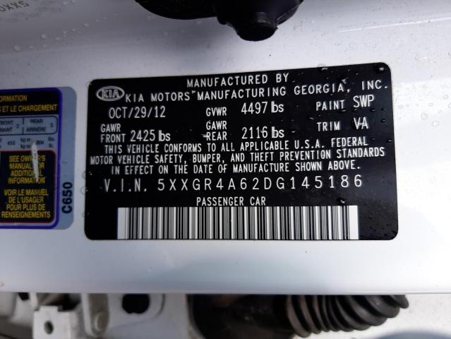 Photo 10 from auction – 2013 KIA OPTIMA SX with VIN 5XXGR4A62DG145186