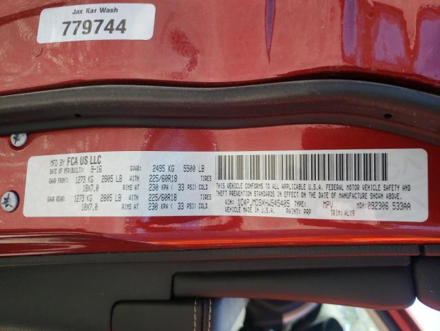 Photo 10 from auction – 2017 JEEP CHEROKEE L with VIN 1C4PJMDSXHW545405