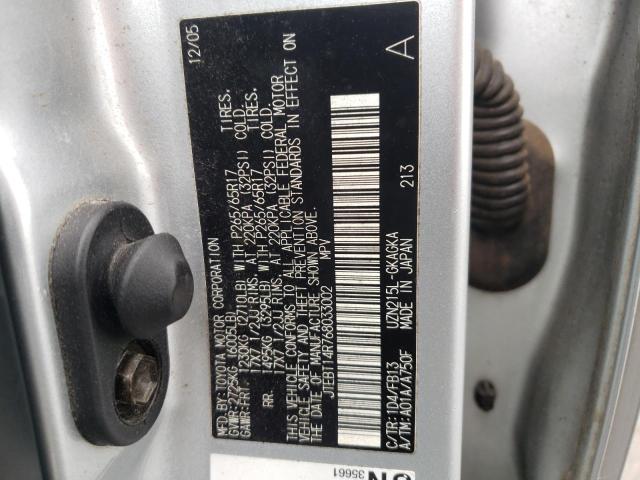 Photo 10 from auction – 2006 TOYOTA 4RUNNER SR with VIN JTEBT14R768033002