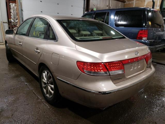 Photo 3 from auction – 2006 HYUNDAI AZERA SE with VIN KMHFC46F86A114444