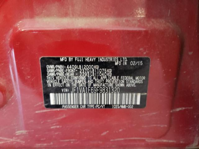 Photo 10 from auction – 2015 SUBARU WRX PREMIU with VIN JF1VA1F69F9831320