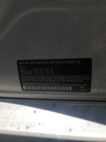 Photo 10 from auction – 2016 BMW 328 I SULE with VIN WBA8E9C54GK647853