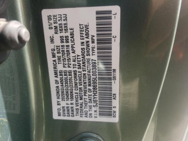 Photo 10 from auction – 2005 HONDA ELEMENT EX with VIN 5J6YH28695L003897
