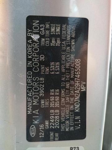 Photo 10 from auction – 2017 KIA SOUL with VIN KNDJN2A29H7465008