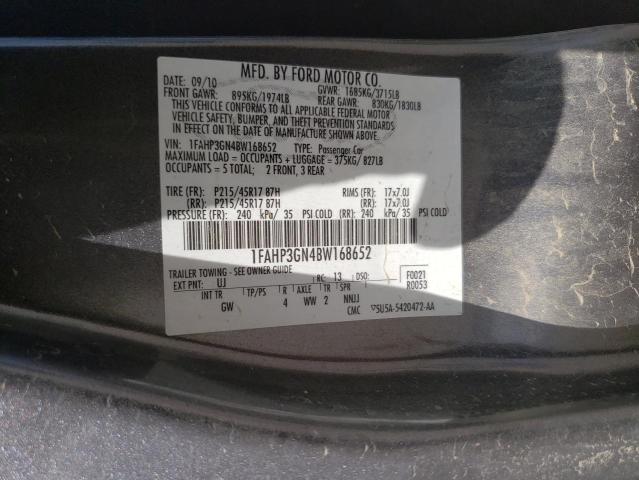 Photo 10 from auction – 2011 FORD FOCUS SES with VIN 1FAHP3GN4BW168652