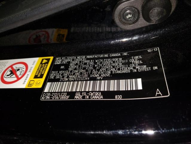 Photo 10 from auction – 2014 LEXUS RX 350 BAS with VIN 2T2BK1BA7EC232344