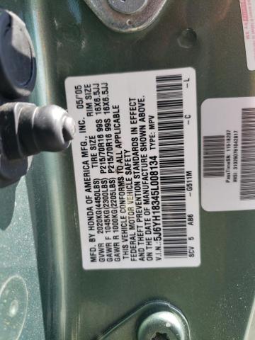 Photo 10 from auction – 2005 HONDA ELEMENT LX with VIN 5J6YH18345L008134