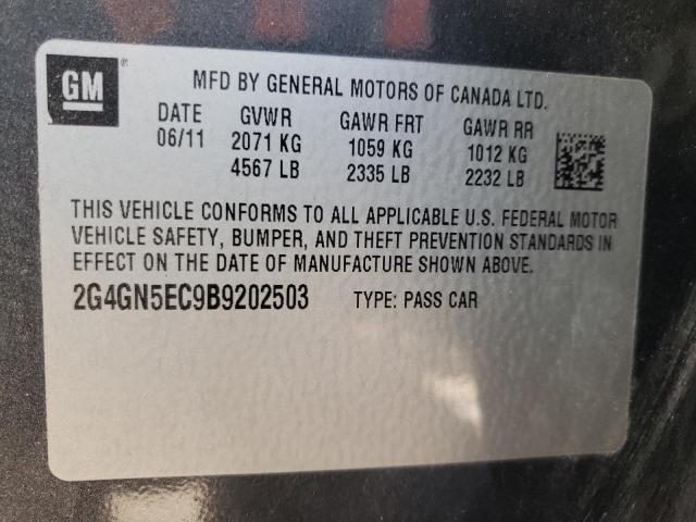Photo 10 from auction – 2011 BUICK REGAL CXL with VIN 2G4GN5EC9B9202503
