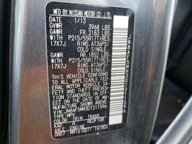 Photo 10 from auction – 2013 NISSAN JUKE S with VIN JN8AF5MR3DT211596