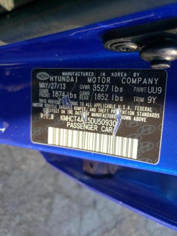Photo 10 from auction – 2013 HYUNDAI ACCENT GLS with VIN KMHCT4AE5DU509307