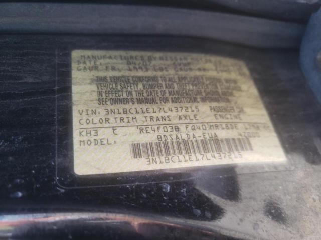 Photo 10 from auction – 2007 NISSAN VERSA S with VIN 3N1BC11E17L437215