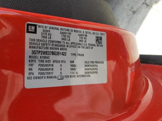 Photo 10 from auction – 2011 GMC SIERRA K15 with VIN 3GTP2WE37BG281422