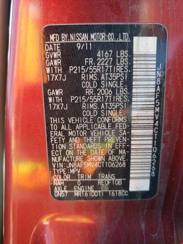 Photo 10 from auction – 2012 NISSAN JUKE S with VIN JN8AF5MV4CT106268