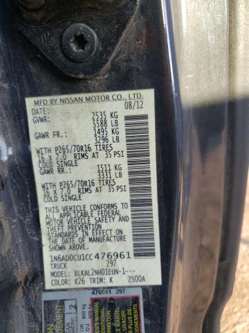 Photo 10 from auction – 2012 NISSAN FRONTIER S with VIN 1N6AD0CU1CC476961