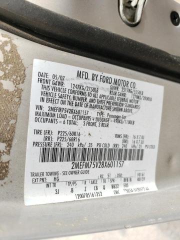 Photo 10 from auction – 2008 MERCURY GRAND MARQ with VIN 2MEFM75V28X601157