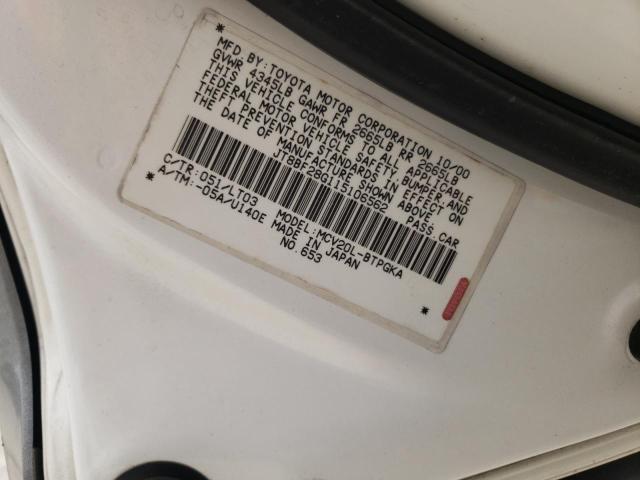 Photo 10 from auction – 2001 LEXUS ES 300 with VIN JT8BF28G115106562