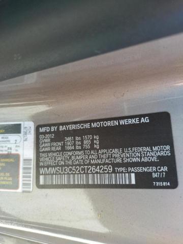 Photo 10 from auction – 2012 MINI COOPER with VIN WMWSU3C52CT264259