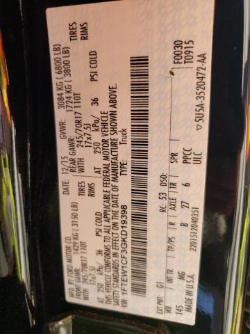 Photo 10 from auction – 2016 FORD F150 SUPER with VIN 1FTEW1CF3GKD19398