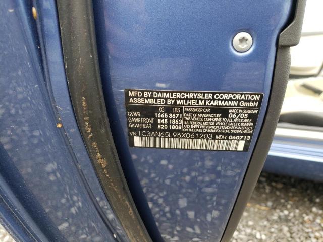 Foto 10 de la subasta – 2006 CHRYSLER CROSSFIRE con VIN 1C3AN65L96X061203
