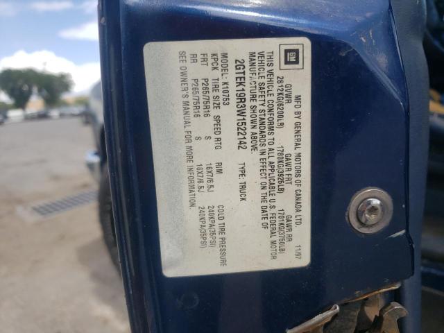 Photo 10 from auction – 1998 GMC SIERRA K15 with VIN 2GTEK19R3W1522142