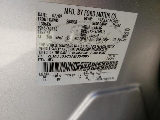Foto 10 de la subasta – 2010 LINCOLN MKX con VIN 2LMDJ6JC3ABJ04895