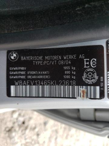 Photo 10 from auction – 2005 BMW 320 I with VIN WBAEV13465KL23618