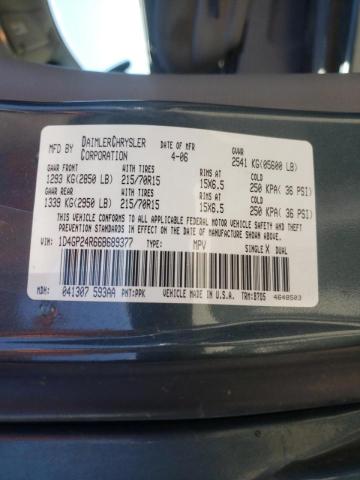 Photo 10 from auction – 2006 DODGE GRAND CARA with VIN 1D4GP24R66B689377