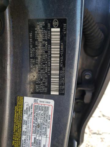 Photo 10 from auction – 2007 TOYOTA CAMRY CE with VIN 4T1BE46K97U100350