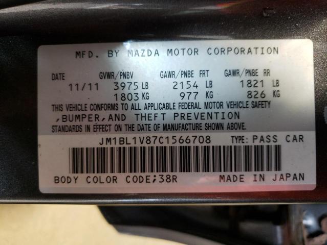 Photo 10 from auction – 2012 MAZDA 3 I with VIN JM1BL1V87C1566708