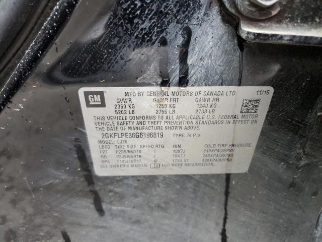 Photo 10 from auction – 2016 GMC TERRAIN SL with VIN 2GKFLPE36G6196819