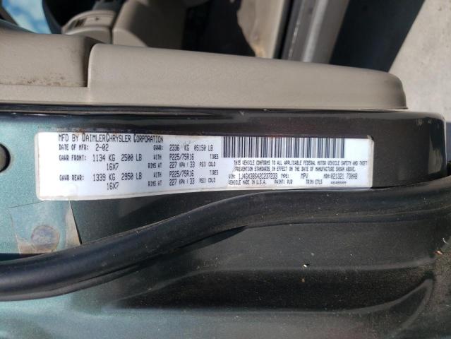 Photo 10 from auction – 2002 JEEP GRAND CHER with VIN 1J4GX38S42C237233