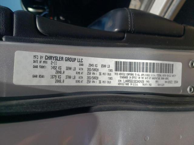 Photo 10 from auction – 2011 JEEP GRAND CHER with VIN 1J4RR5GG1BC642428