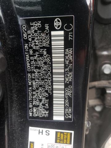 Photo 10 from auction – 2021 TOYOTA COROLLA LE with VIN JTDEAMDE2MJ012957