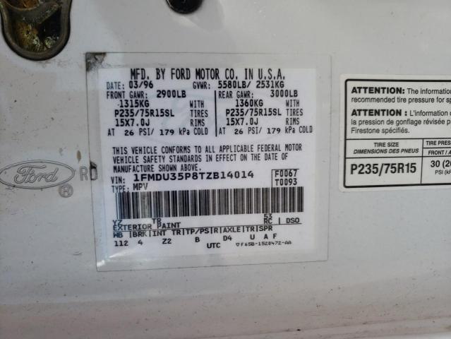 Photo 10 from auction – 1996 FORD EXPLORER with VIN 1FMDU35P8TZB14014