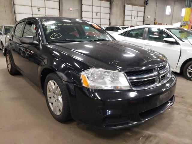 DODGE AVENGER SE 2013 with VIN 1C3CDZAB7DN726103 - Photo from auction