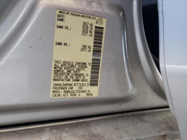Photo 10 from auction – 2017 NISSAN ALTIMA 2.5 with VIN 1N4AL3APXHC471923