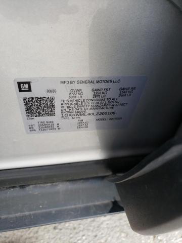 Photo 10 from auction – 2020 GMC ACADIA SLT with VIN 1GKKNML40LZ200106
