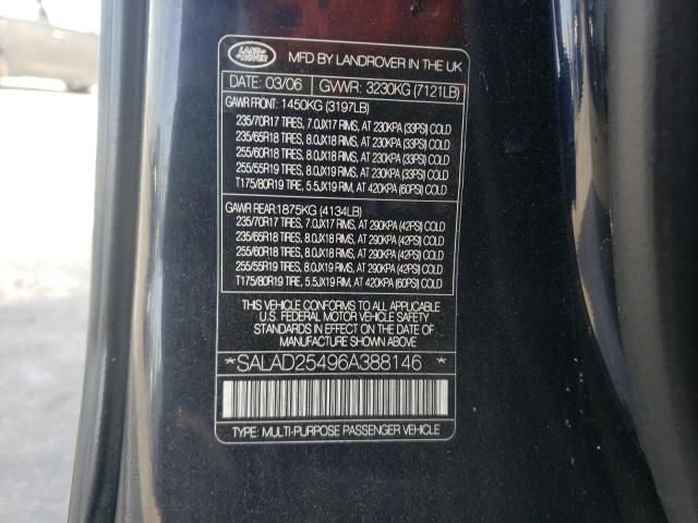 Photo 10 from auction – 2006 LAND ROVER LR3 SE with VIN SALAD25496A388146