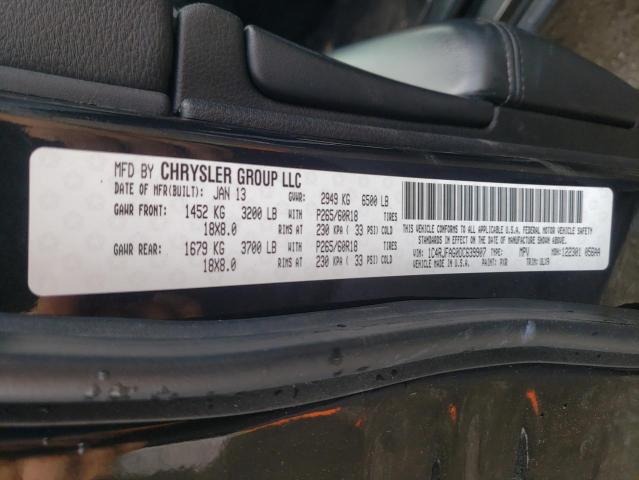 Photo 10 from auction – 2013 JEEP GRAND CHER with VIN 1C4RJFAG0DC639907