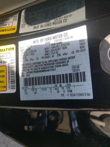 Photo 10 from auction – 2021 FORD BRONCO SPO with VIN 3FMCR9B68MRA81341
