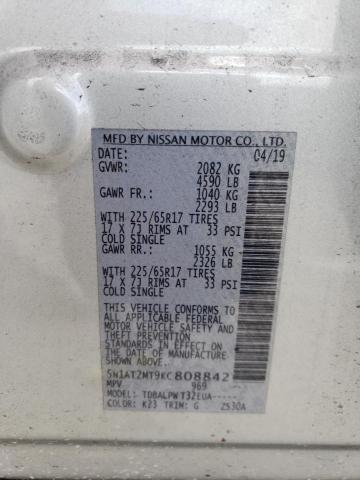 Photo 10 from auction – 2019 NISSAN ROGUE S with VIN 5N1AT2MT9KC808842