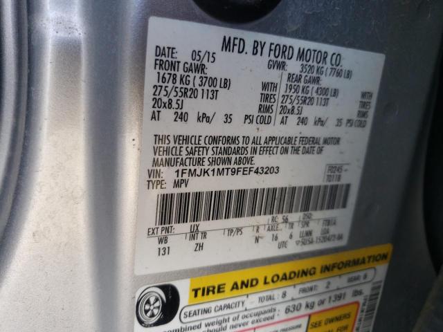 Photo 10 from auction – 2015 FORD EXPEDITION with VIN 1FMJK1MT9FEF43203