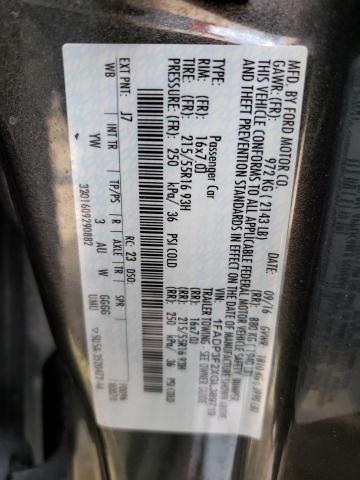Photo 10 from auction – 2016 FORD FOCUS SE with VIN 1FADP3F2XGL389719
