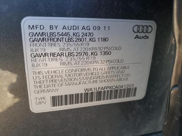 Photo 10 from auction – 2012 AUDI Q5 PREMIUM with VIN WA1LFAFPXCA041203
