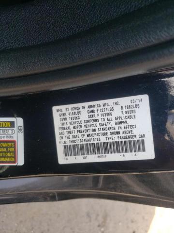 Photo 10 from auction – 2014 HONDA ACCORD LX- with VIN 1HGCT1B34EA010700