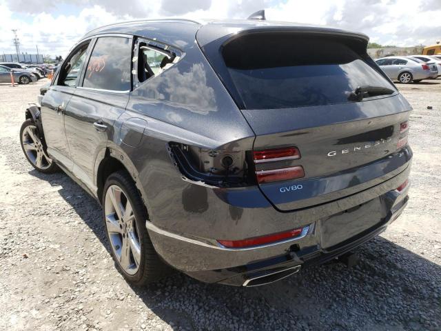 Photo 3 from auction – 2021 GENESIS GV80 BASE with VIN KMUHBDSB0MU053604
