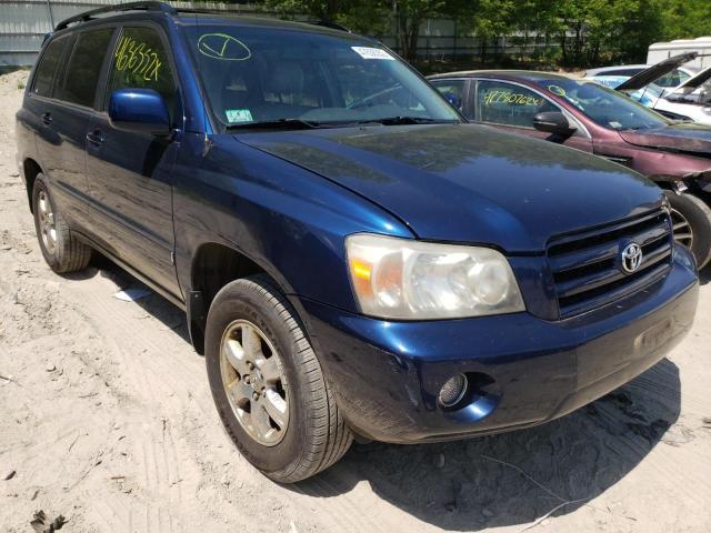 TOYOTA HIGHLANDER 2007 with VIN JTEEP21A470204861 - Photo from auction