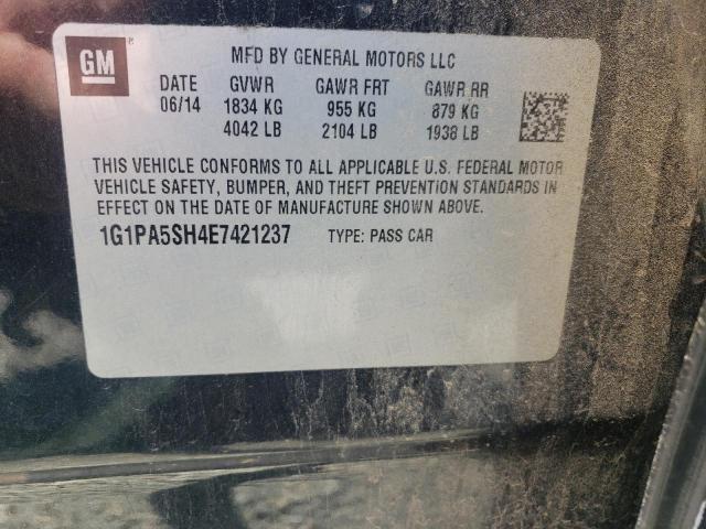 Photo 10 from auction – 2014 CHEVROLET CRUZE LS with VIN 1G1PA5SH4E7421237