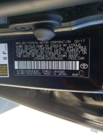 Photo 10 from auction – 2017 TOYOTA PRIUS with VIN JTDKARFU2H3536060