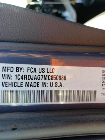 Photo 10 from auction – 2021 DODGE DURANGO SX with VIN 1C4RDJAG7MC850886